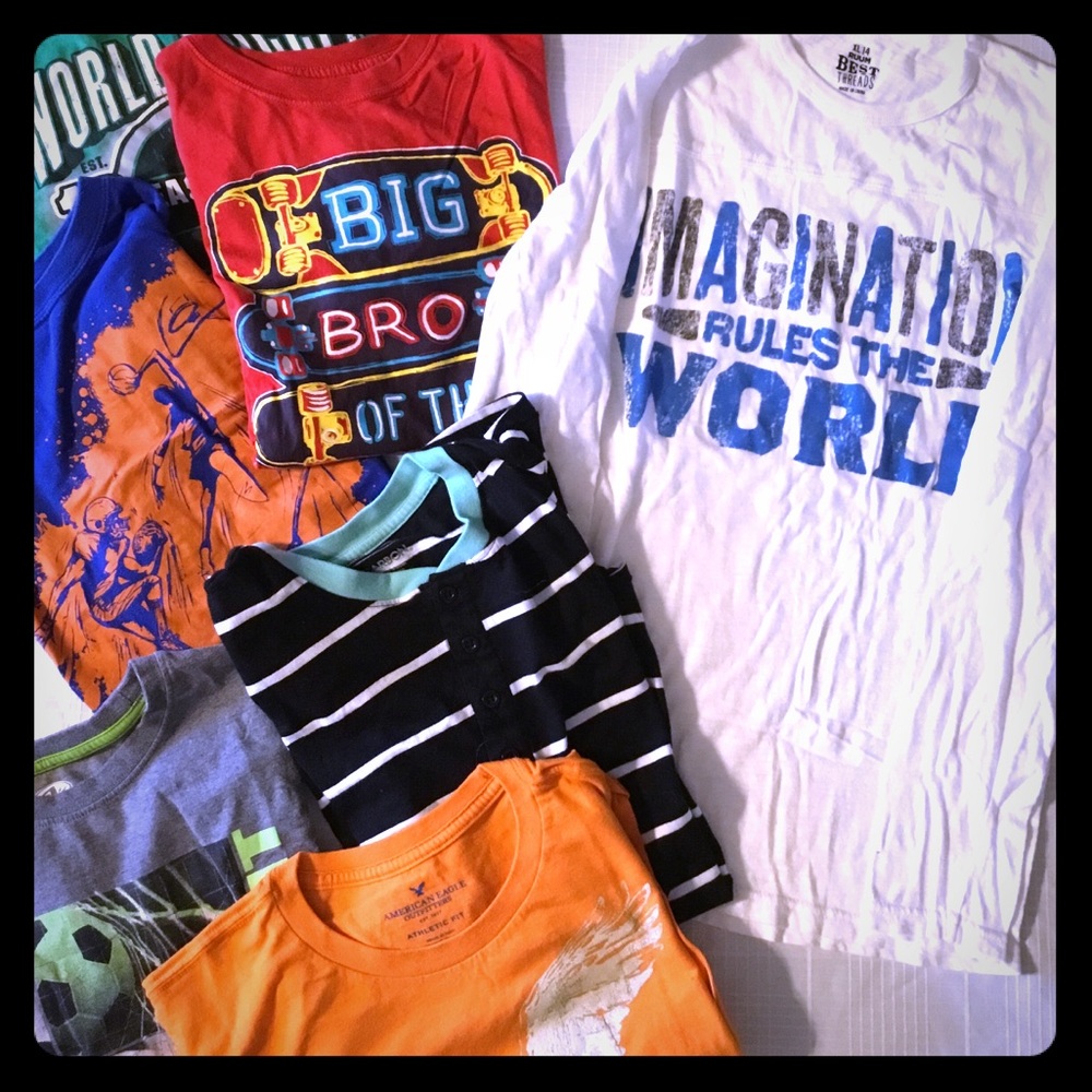 Lot of 7 boys shirts
